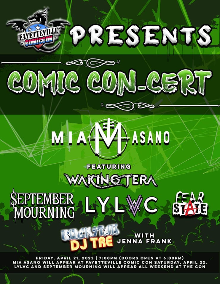 Fayetteville Children of Fate, see you soon <a href="/FayettevilleCC/">Fayetteville Comic Con Official Page</a> 

fayettevillecomiccon.com
