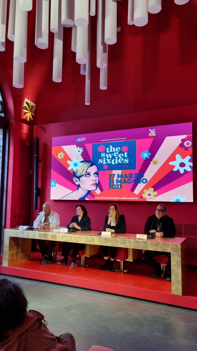 ArchEgSenatore's tweet photo. "The Sweet Sixties", mostra della moda degli anni '60, a Castel Sant'Angelo, curata da Stefano Dominella e Guillermo Mariotto. La conferenza stampa nella nostra Cappella dei Condannati con il Direttore Margozzi ed il Sottosegretario di Stato al MiC Lucia Borgonzoni.

@larderarch https://t.co/REwMxyqJIu