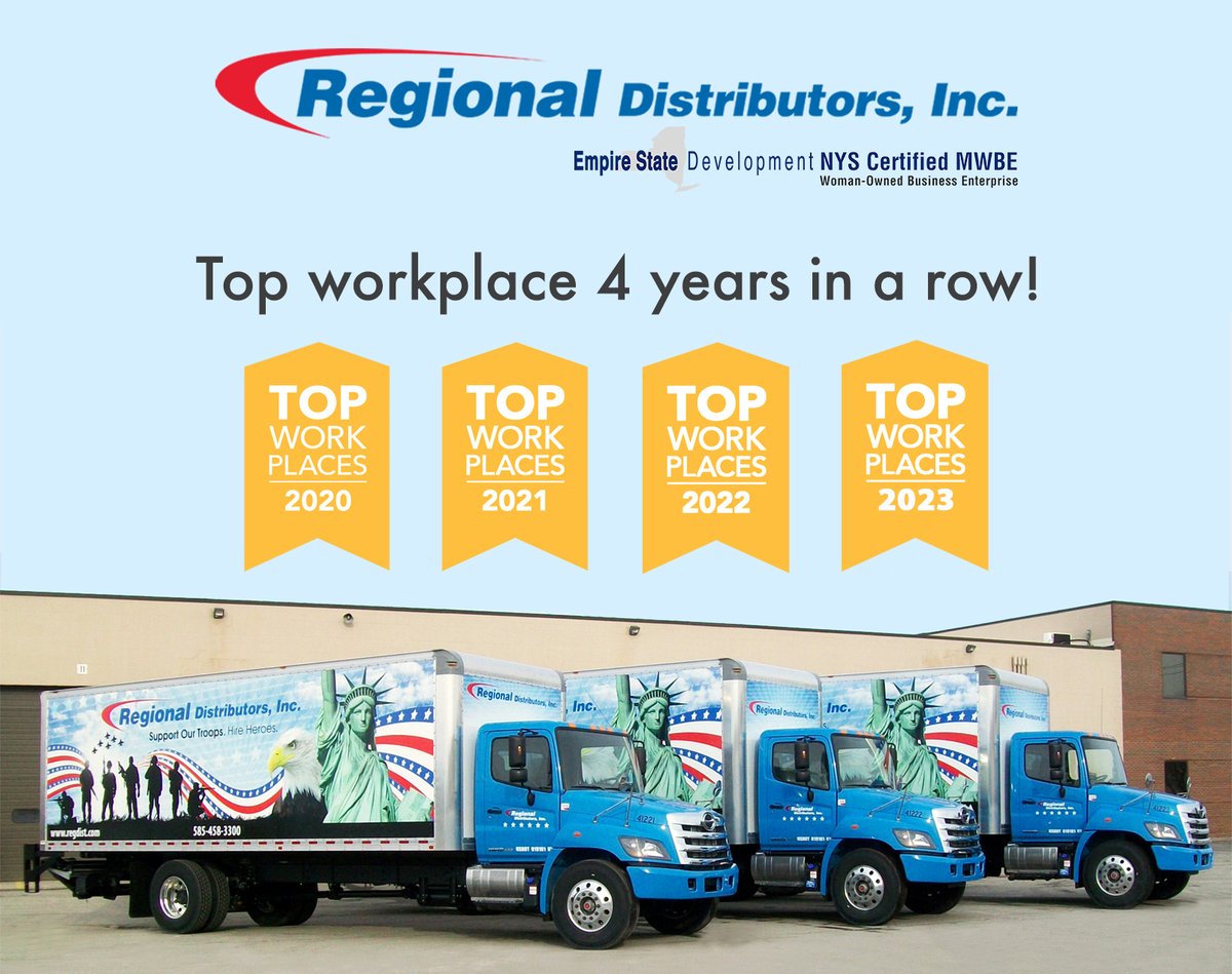 We are honored to be recognized as a #ROC #TopWorkplace for the 4th consecutive year! Thank you to our entire team for your continuous input, hard work and dedication to each other!