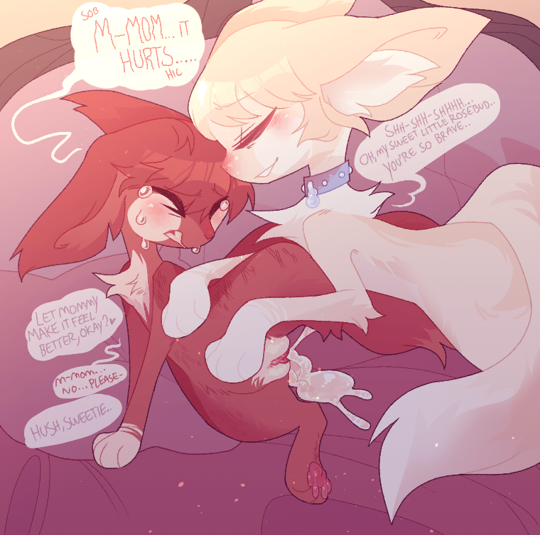 #fighterfelines Rose spends some time with her mother after a rough night with her dad... It looks like she's gonna have to deal with a little more unwanted attention, though! (ocs)