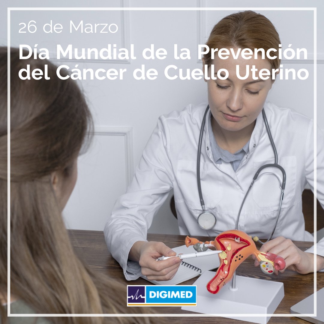 El día de ayer, 26 de marzo, se celebró el Día Mundial  de la Prevención del Cáncer de Cuello Uterino, el cual se produce por un crecimiento anormal de las células del cuello del útero causado por algunos tipos de VPH.
Desde Digimed nos unimos a la causa ayudando con la difusión.