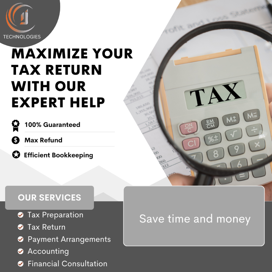 IjTechnologies's tweet photo. ONE STOP FOR ALL SOLUTIONS.
https://t.co/hkx3RDbNzt
Maximize your tax return with our expert help.
.
.
.
.
.
.
.
.
.
#bposolution #bposervices #hiring #callcenter #jobinjhelum #hiring2022 #ijtechnologies #ijtechnologz #bppo #BPO #BPOJobs #BPO #bpojobs #callcenter #bposervices https://t.co/lM1ji286BK