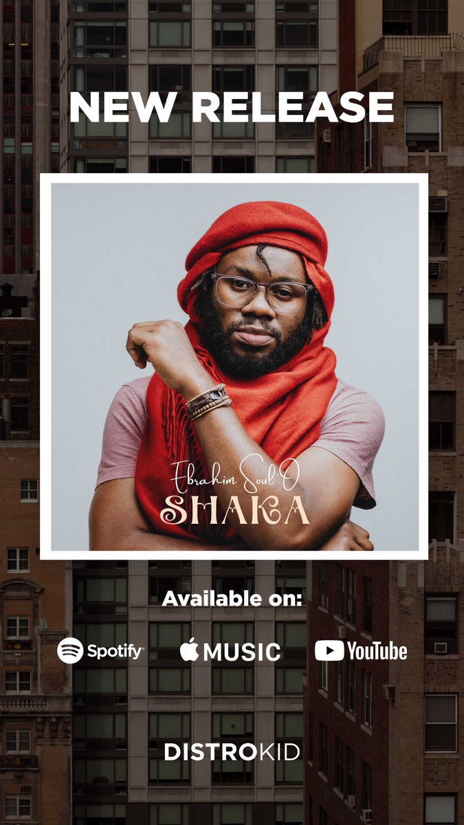 Ebrahim_Soul_O's tweet image. “Shaka” is officially live on all streaming platforms.
.
Scan the code or follow the link 
.
distrokid.com/hyperfollow/eb…