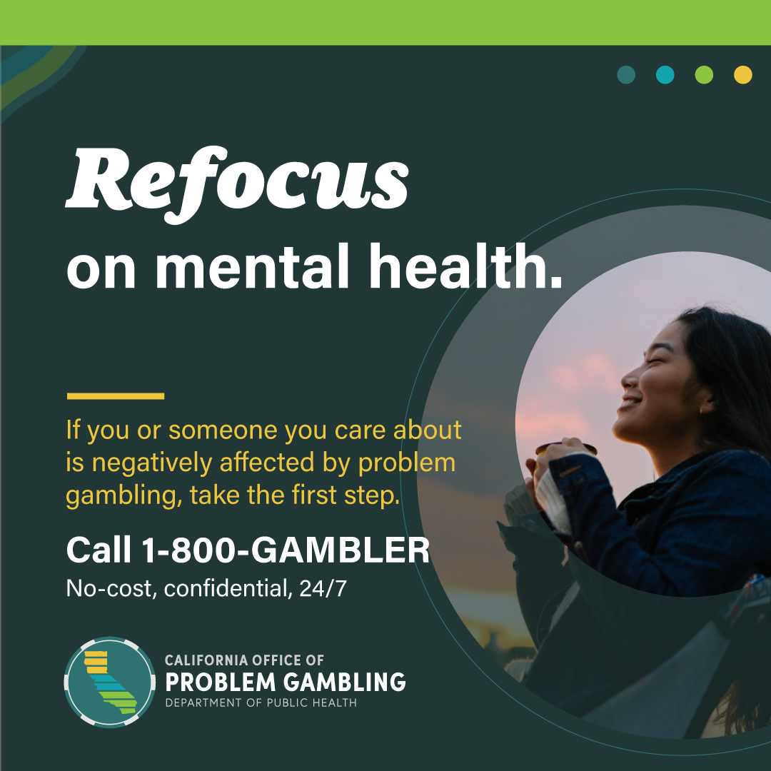 Problem gambling can affect your mental health. Help is available 24 hours a day, 7 days a week at 1-800-GAMBLER. #pgam #pgam2023 #BettingOnOurFuture