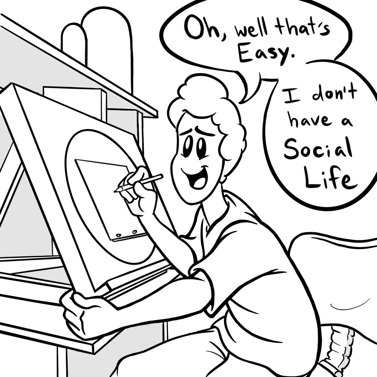 #antisocial #artstudent #animationstudent #antisocialartist #artistlife #nosociallife #whatsociallife