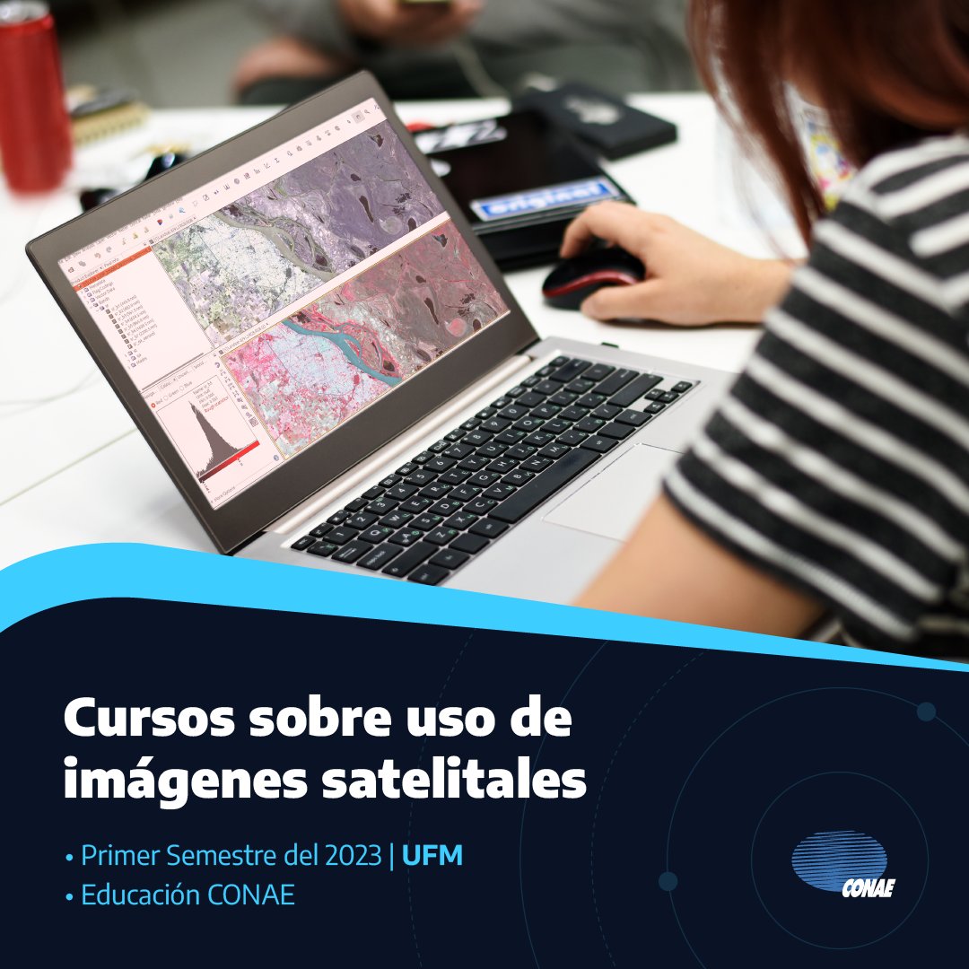 CONAE_Oficial's tweet photo. 📢¡Ya abrió la inscripción! a las Capacitaciones en Teledetección destinadas a estudiantes de grado, posgrado, técnicos, técnicas y profesionales con interés en incorporar la información geoespacial, tanto en el ámbito académico como en el socio-productivo.

Sigue 👇 https://t.co/9x5RJOhzD5