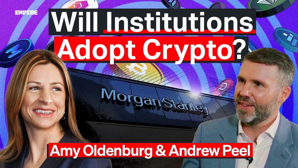 theempirepod's tweet photo. 1/ Could A Banking Crisis Drive Adoption?

New episode with Amy Oldenburg and @AndrewLPeel from Morgan Stanley! We discuss:

- severity of the banking crisis
- the changing market regime
- institutions adopting crypto

→ https://t.co/jUvGn2KiKW
→ https://t.co/Bhuyc8o3pF https://t.co/GKx6OuRzxW