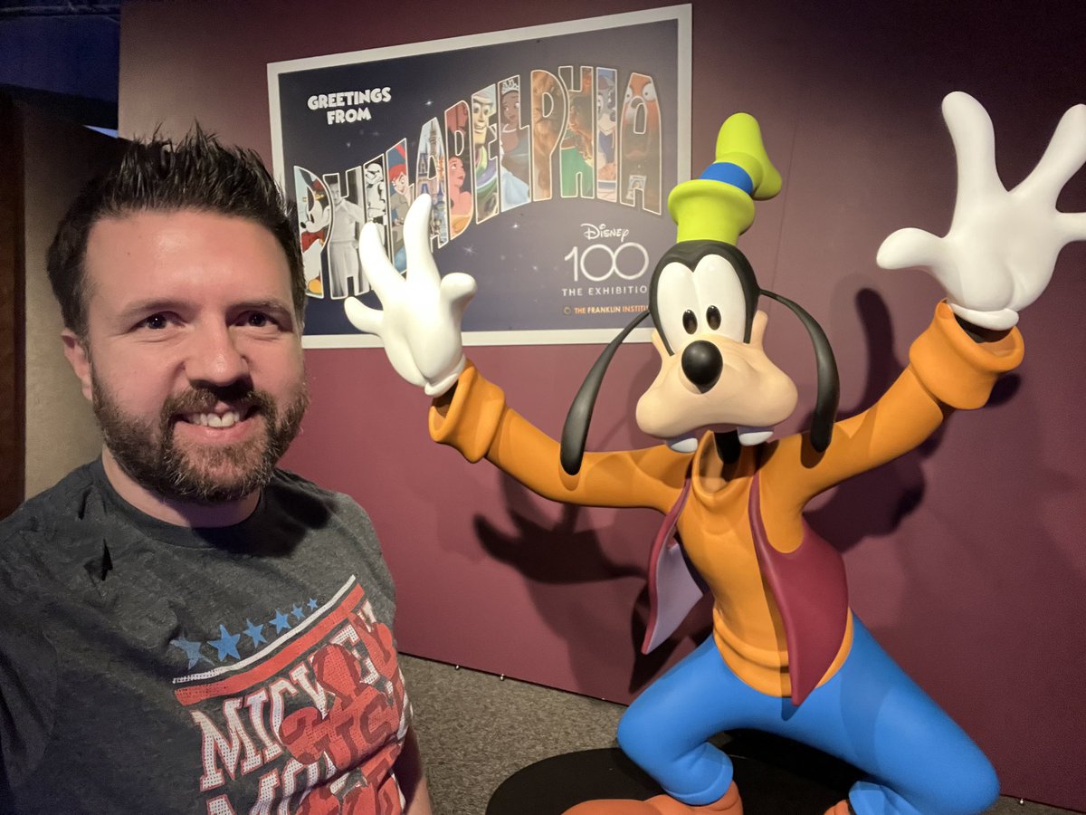 codingdelight's tweet photo. Taking a quick stop on the way to Boston to see the Disney 100 exhibit at the Franklin Institute today. It’s pretty cool but only if you’re a giant Disney nerd. So yes, I had a great time. https://t.co/1ttl7P1fxZ