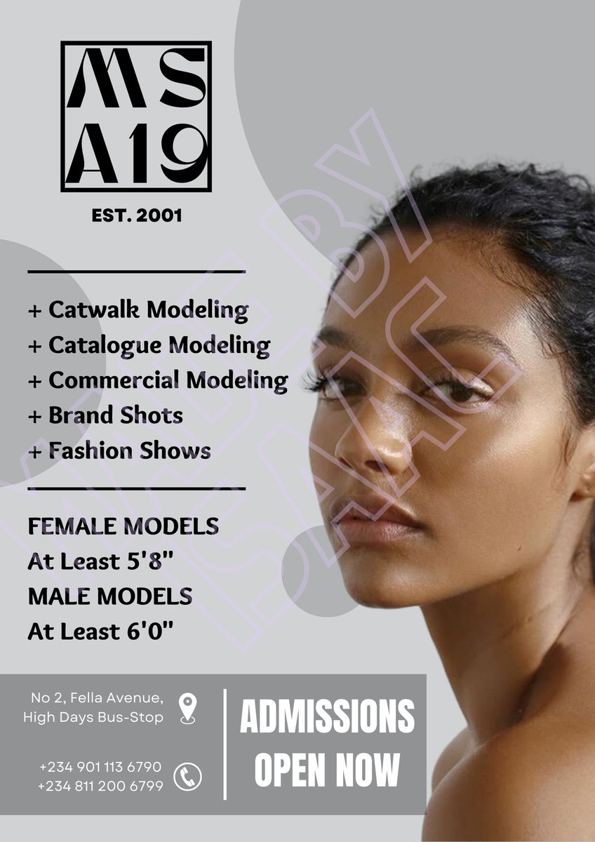 Made this for a fictional modeling agency today.

#modelling #GraphicDesign #CanvaPro