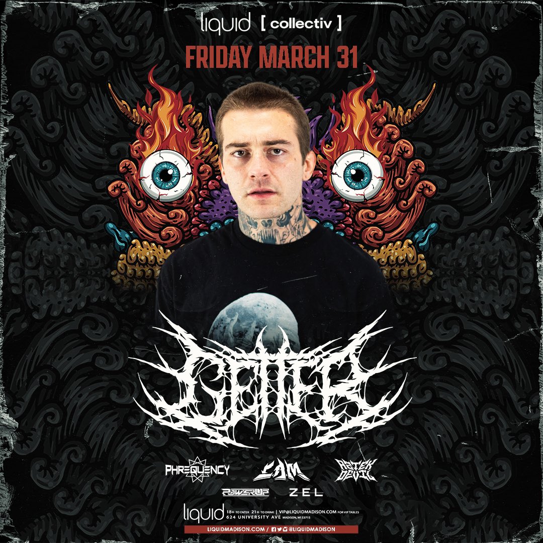 PhrequencyWubs's tweet photo. YO YO! I’ll be direct support this Friday for the legend @GetterOfficial in Madison, Wisconsin @LiquidMadison  😈⚔️ https://t.co/3KPrQbE2RZ