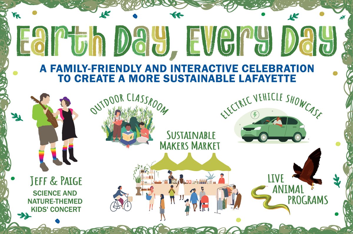 Nature_Colorado's tweet photo. Celebrate with us at Lafayette’s Earth Day, Every Day Celebration on 4/29! 🎉
This is a family-friendly &amp; interactive celebration to 
create a more sustainable Lafayette, ft. 40+ exciting exhibitors, live music, food trucks, interactive activities, &amp; more. https://t.co/uo805Ed1d6 https://t.co/sWYi7ZfmDq