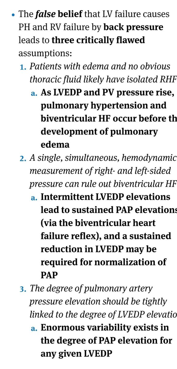 Landsberg Manual (@landsbergmanual) on Twitter photo The biggest, most pervasive misconception in internal medicine is that left heart failure causes pulm HTN and RHF via back pressure ...
#pulmonary #cardiotwitter <a href="/IM_Crit_/">IMCrit</a>
<a href="/andresvwt/">Andrés von Wernitz Teleki</a> #meded #MedTwitter #CriticalCare #hospitalist #HeartFailure <a href="/ArgaizR/">Eduardo R Argaiz</a> <a href="/BrownJHM/">Journal of Brown Hospital Medicine</a> <a href="/OrlandoRPN/">Orlando R. Pérez-Nieto</a> PRT The biggest, most pervasive misconception in internal medicine is that left heart failure causes pulm HTN and RHF via back pressure ...
#pulmonary #cardiotwitter <a href="/IM_Crit_/">IMCrit</a>
<a href="/andresvwt/">Andrés von Wernitz Teleki</a> #meded #MedTwitter #CriticalCare #hospitalist #HeartFailure <a href="/ArgaizR/">Eduardo R Argaiz</a> <a href="/BrownJHM/">Journal of Brown Hospital Medicine</a> <a href="/OrlandoRPN/">Orlando R. Pérez-Nieto</a> PRT