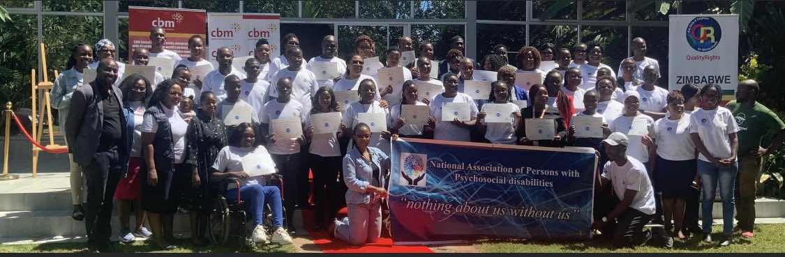 The first cohort of OPDs trained and graduated in the WHO Quality Rights for mental health. <a href="/NAPPD/">temfarradmanson</a> amazing job leading the training 🙏🏽Thank you <a href="/WHO_Zimbabwe/">WHO Zimbabwe</a> <a href="/CBM_Global/">CBM Global Disability Inclusion</a> <a href="/MigayoHR/">MigayoHR</a> <a href="/BenJackAdams/">Ben Adams</a> <a href="/julian_eaton/">Julian Eaton</a> <a href="/SUCCEEDAfrika/">SUCCEED Africa</a> <a href="/MichelleFunk3/">Michelle Funk</a>