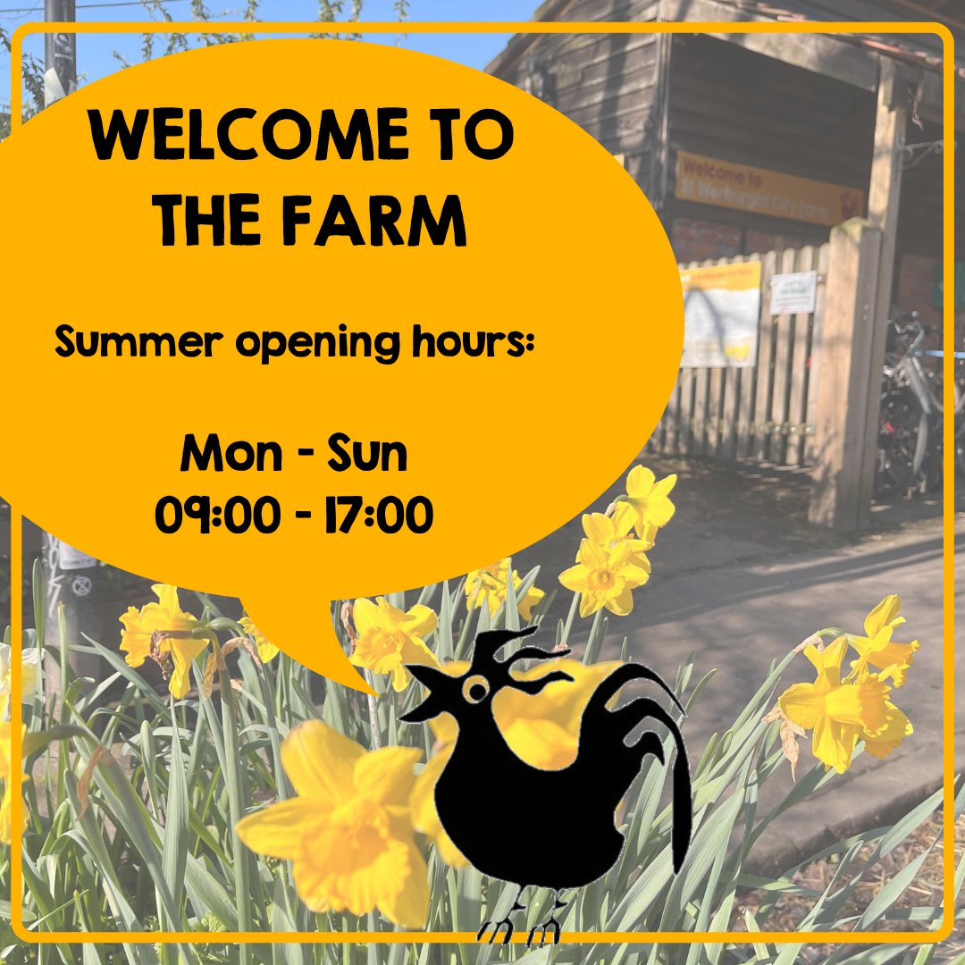 swcityfarm's tweet photo. It's a good sign when we get to increase our opening hours ☀️ Hope to see you at the Farm this weekend!
#YourFarm https://t.co/1rKBIgdKu2