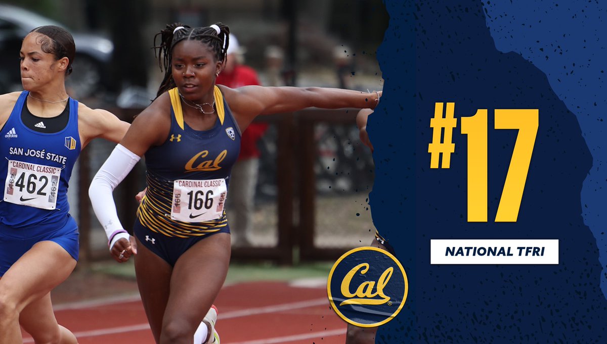 CalTFXC's tweet photo. 📈📈📈

The first National TFRIs are out, and both our men’s and women’s squads make an appearance!!

Men: #3️⃣
Women: #1️⃣7️⃣

#GoBears🐻 https://t.co/y0utnNhRKW