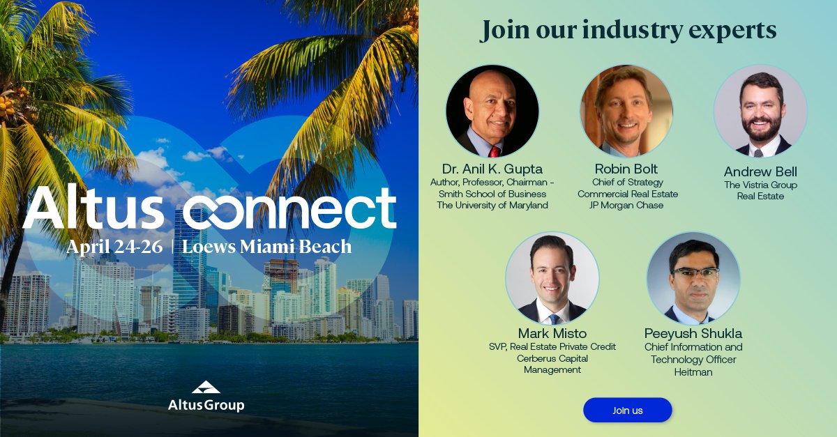 Altus Group on Twitter "Don't miss an opportunity to connect with and