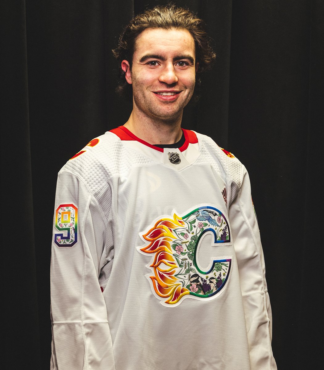 NHLFlames's tweet photo. Cannot wait to see these on the ice tomorrow evening 😍 https://t.co/SmK2DZlZ7K