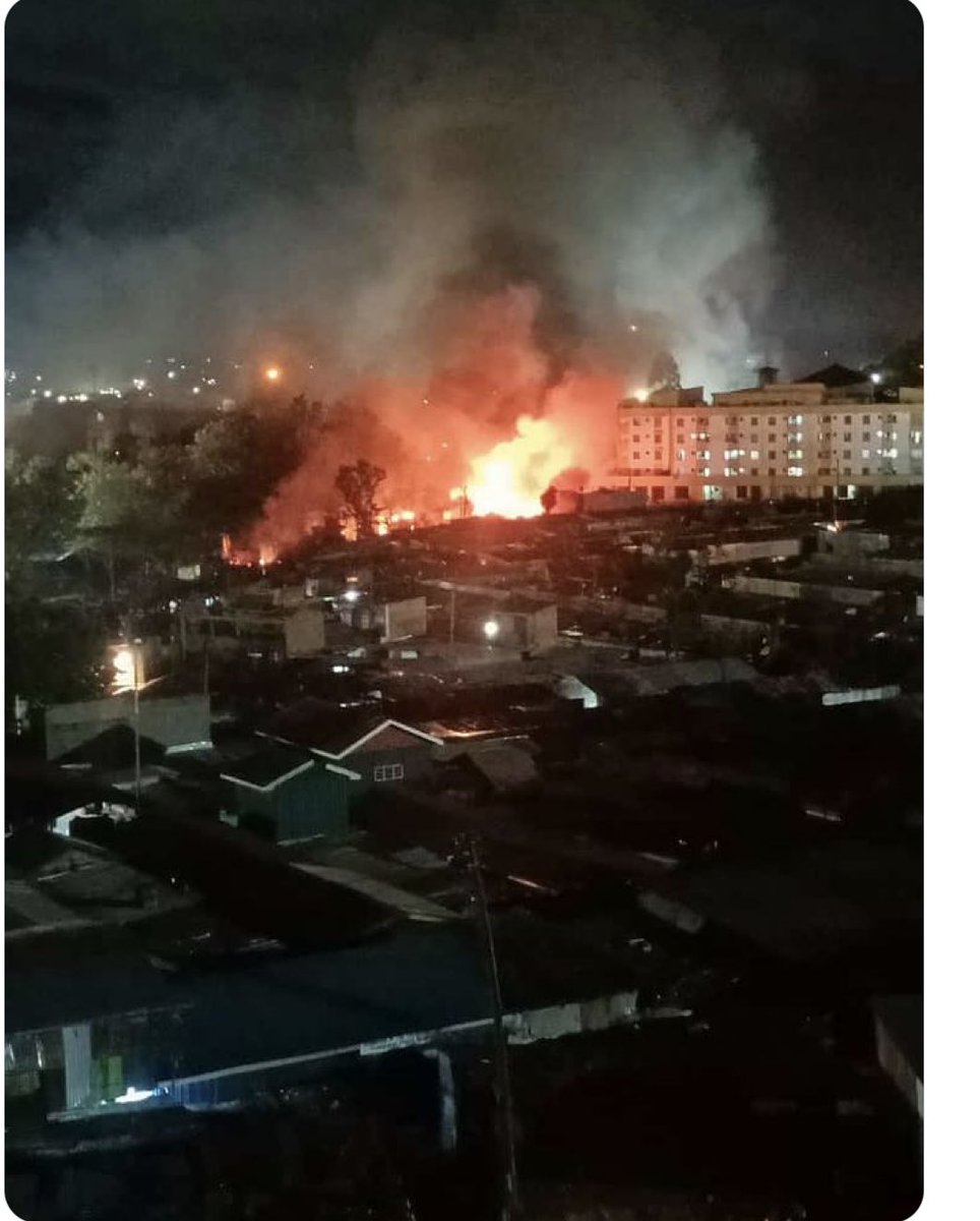 Kibera residents will be forced to sleep in the cold today and we have leaders who in the country who have resulted to watch all this nonsense happen😭😭😭.