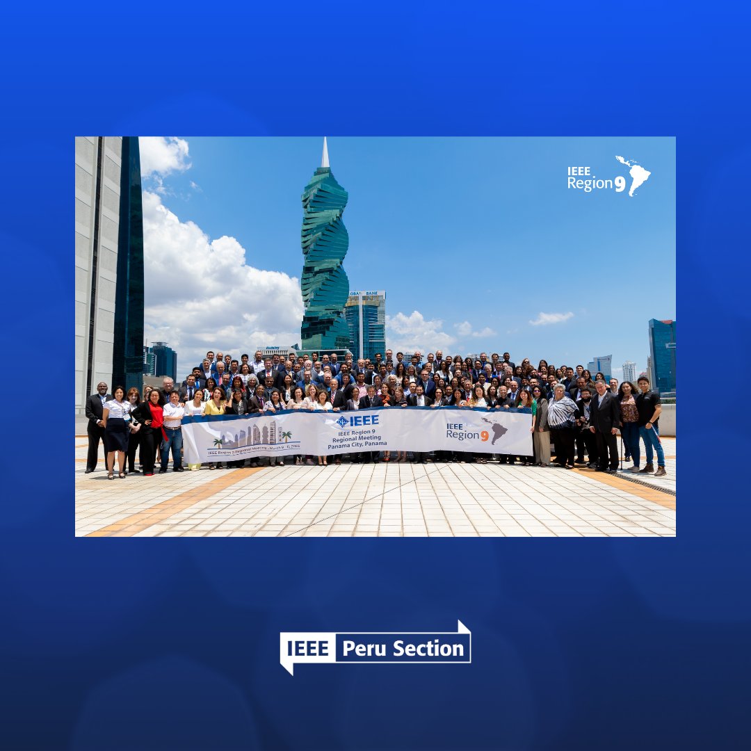 PeruIEEE's tweet photo. 📝Estimados Miembros IEEE
Les compartimos fotografías sobre la participación de la Junta directiva de la Sección Perú del IEEE en el IEEE Región 9 Regional Meeting Panamá, desarrollado durante marzo de 2023. 🙌

#IEEE #ieeer9 #perusection https://t.co/pkO1k7rsLM