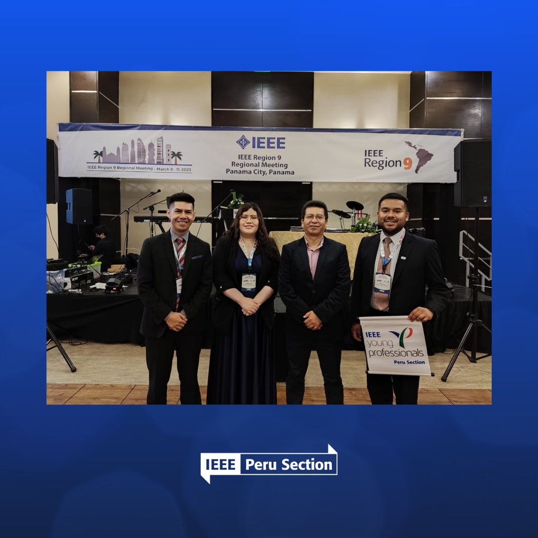 PeruIEEE's tweet photo. 📝Estimados Miembros IEEE
Les compartimos fotografías sobre la participación de la Junta directiva de la Sección Perú del IEEE en el IEEE Región 9 Regional Meeting Panamá, desarrollado durante marzo de 2023. 🙌

#IEEE #ieeer9 #perusection https://t.co/pkO1k7rsLM