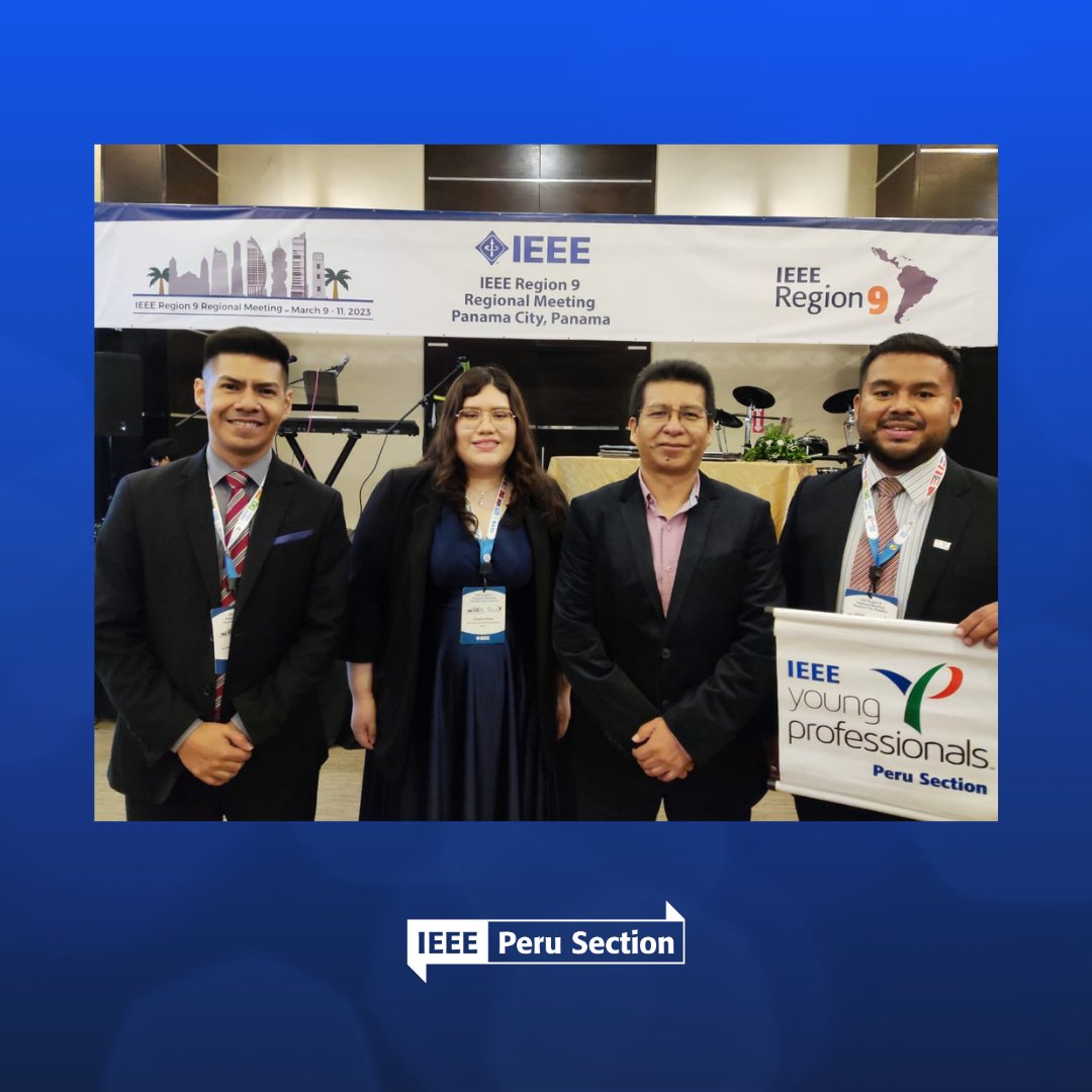 PeruIEEE's tweet photo. 📝Estimados Miembros IEEE
Les compartimos fotografías sobre la participación de la Junta directiva de la Sección Perú del IEEE en el IEEE Región 9 Regional Meeting Panamá, desarrollado durante marzo de 2023. 🙌

#IEEE #ieeer9 #perusection https://t.co/pkO1k7rsLM