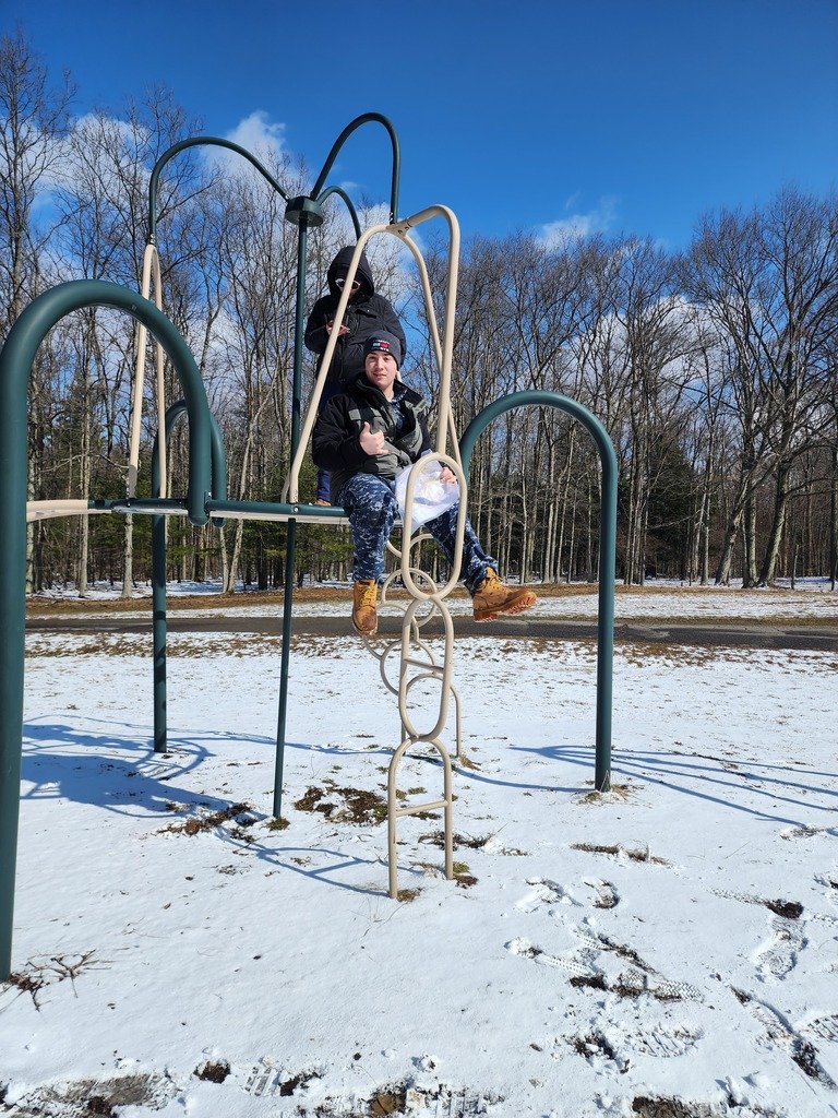 The Orienteering Team practicing at Chestnut Ridge. They found their 3 points and enjoyed a break at the playground!