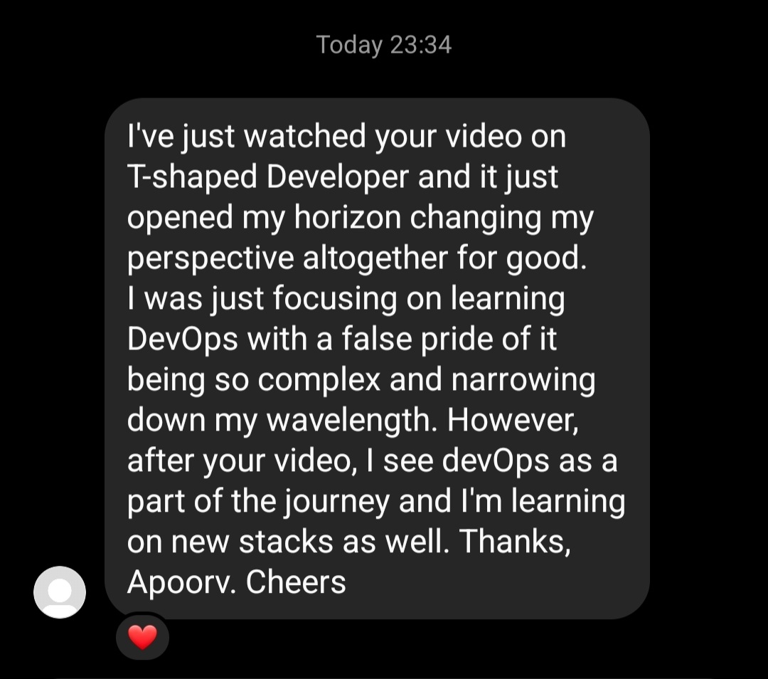 As I've said it, time and again. 😁

The very first video of my Bootcamp's playlist is important for you to change your perspective towards the whole industry. ✅️

Have you watched it yet? 👀
