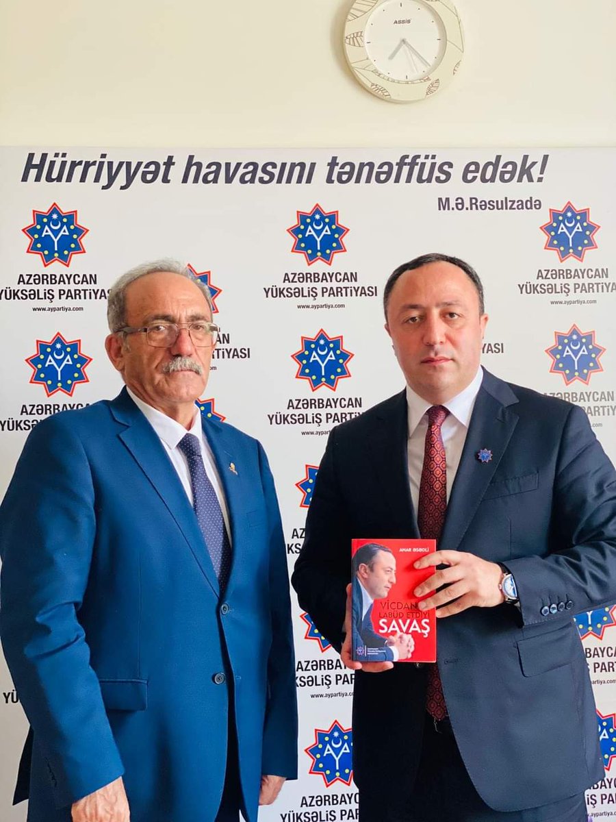AzYuks's tweet photo. Güney Azərbaycan Demokratik Türk Birliyinin (GADTB) sədri Əjdər Tağızadə  Azərbaycan Yüksəliş Partiyasının qonağı olub. 

https://t.co/1lX9TqtotV https://t.co/L8AKyUmYmb