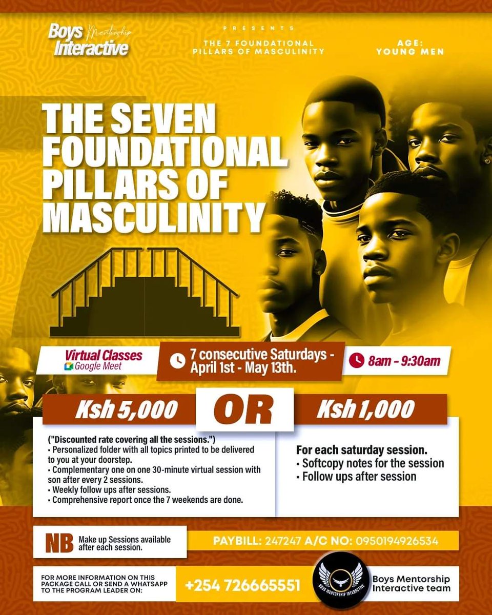 nzukijames's tweet photo. Let's help our boys to become pillars in our society as they transition to manhood. @daveMuriungi 
#mentorourboys
#keepupthegoodwork
#pillarsofoursociety https://t.co/Jk7eBo5Vh1