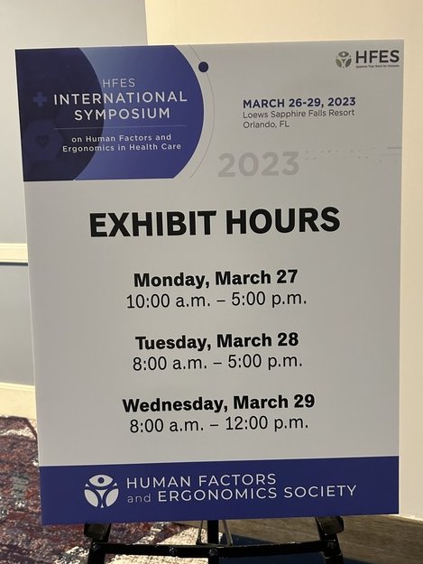 HFES's tweet image. Did you miss the #HFESHCS exhibit hall today? Come visit tomorrow. See details below or in the mobile app.