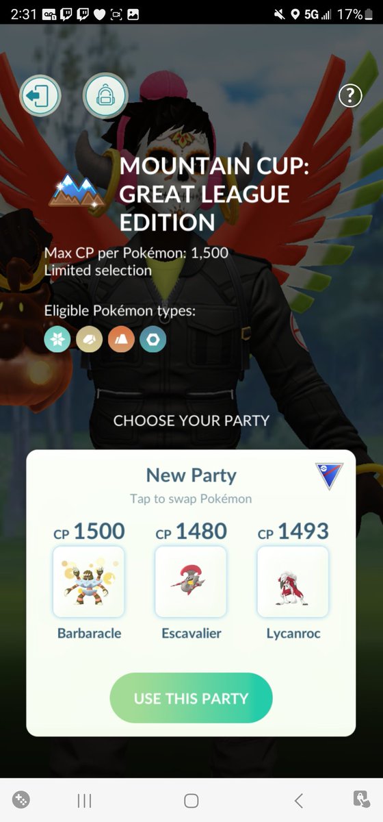 josephcup18's tweet photo. #pokemonGo #GOBattle #pvp #Mountaincup #MVPs https://t.co/g59x6vraSv