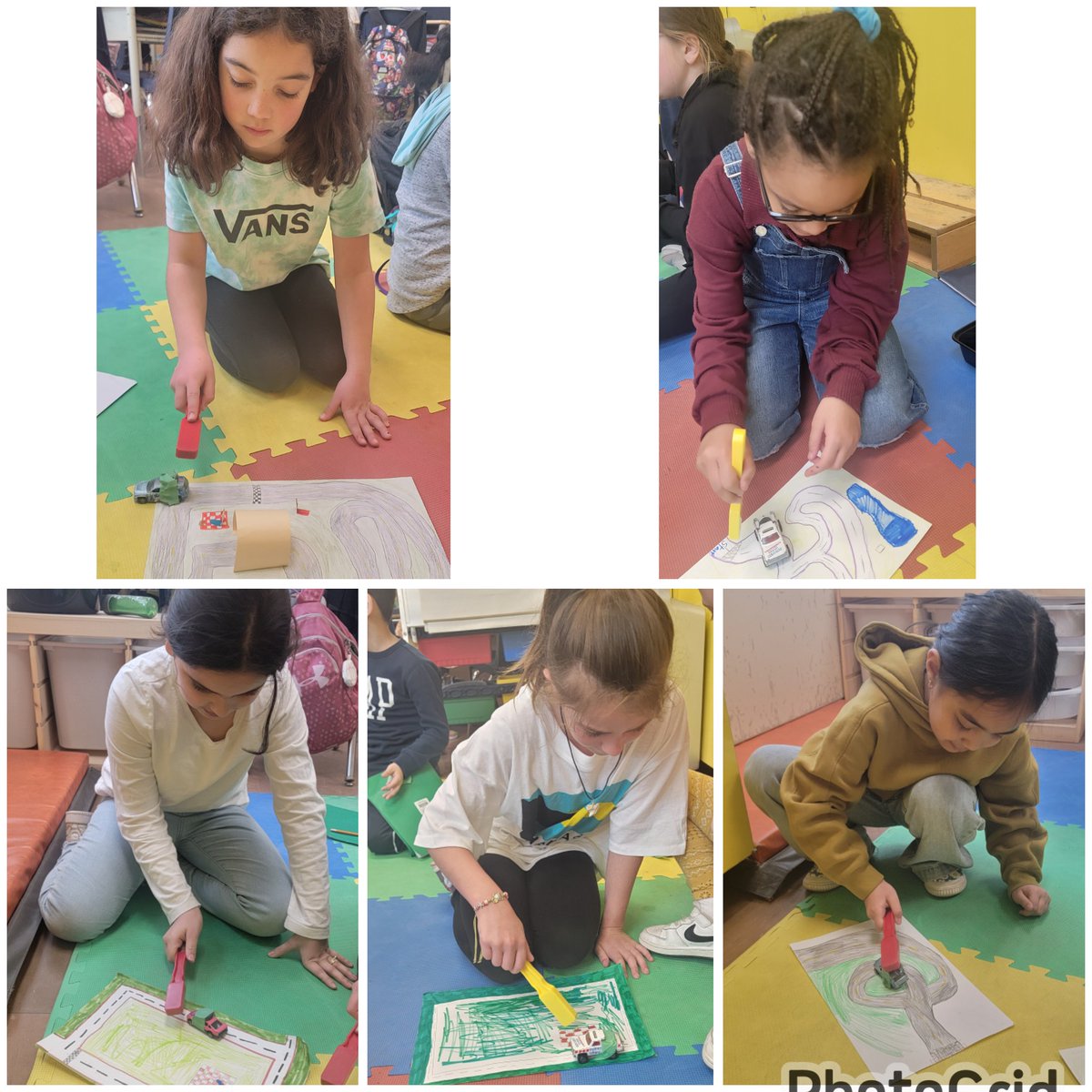 SarahHassoun4's tweet photo. Magnetic car experiment!! The students made their own race tracks and tested the magnetic force! #science #grade3 @gecdsbCyclones https://t.co/uO1PvPifCb