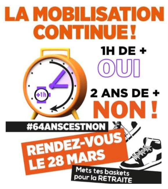 CFDT_UNITEP's tweet photo. #64AnsCestToujoursNon
#Manif28Mars https://t.co/u2XHqqzU33