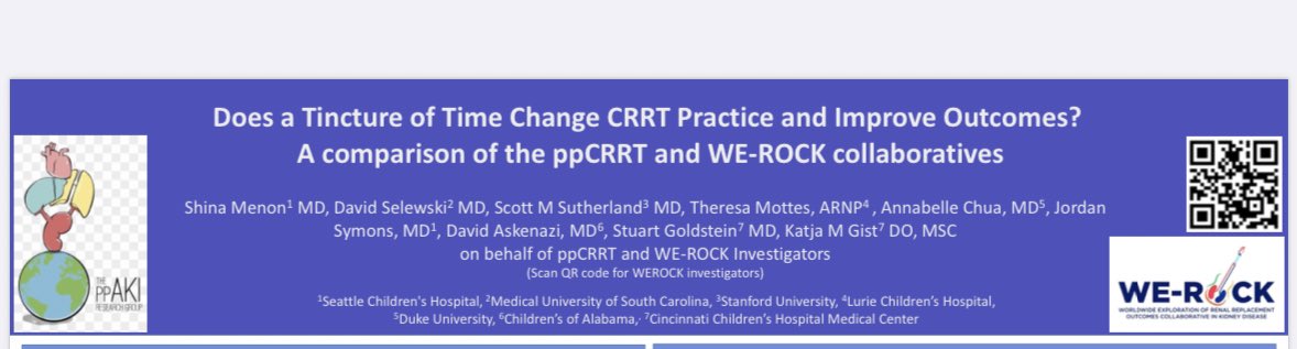 We have got posters…lots of them (and stickers too). 
Sneak peek of what awaits at the  @crrtonline meeting- See our team present results at the poster and oral abstracts session on 3/29 and 3/30 at the #akicrrt2023 meeting
