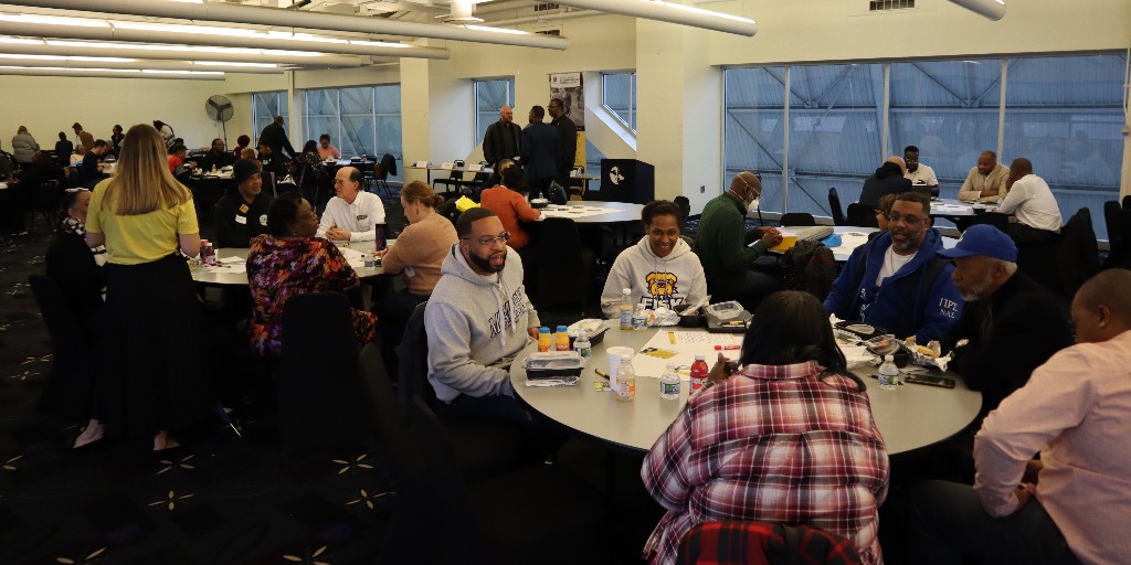 ChildrenCtr's tweet photo. Saturday's Town Hall was a good start to a great mission in changing the narrative for Black boys in Detroit. We thank those who led the discussion, from our emcee @ash_isLIVE and our panel moderator Dr. J. Lloyd Allen.
#CrisisToConnection #TheChildIsTheCenter https://t.co/bPgdNvKWSE