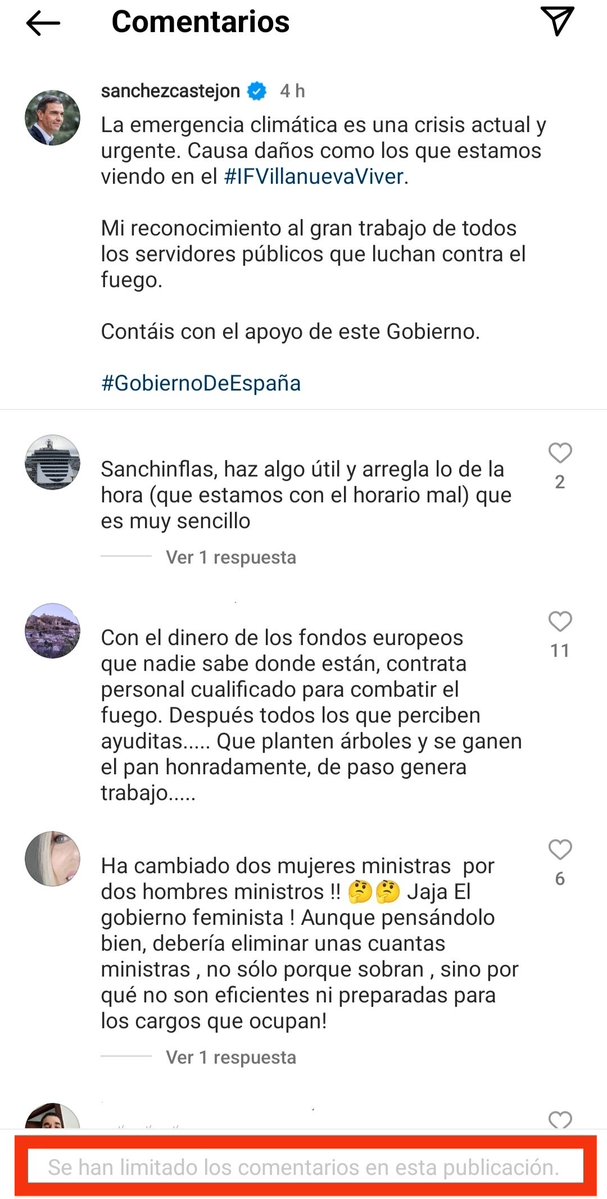 Snniaa's tweet photo. @sanchezcastejon Un gobierno sabe que lo ha hecho mal cuando no deja que el pueblo opine libremente de su gestión #IFVillanuevaViver https://t.co/OZXFB54C7l