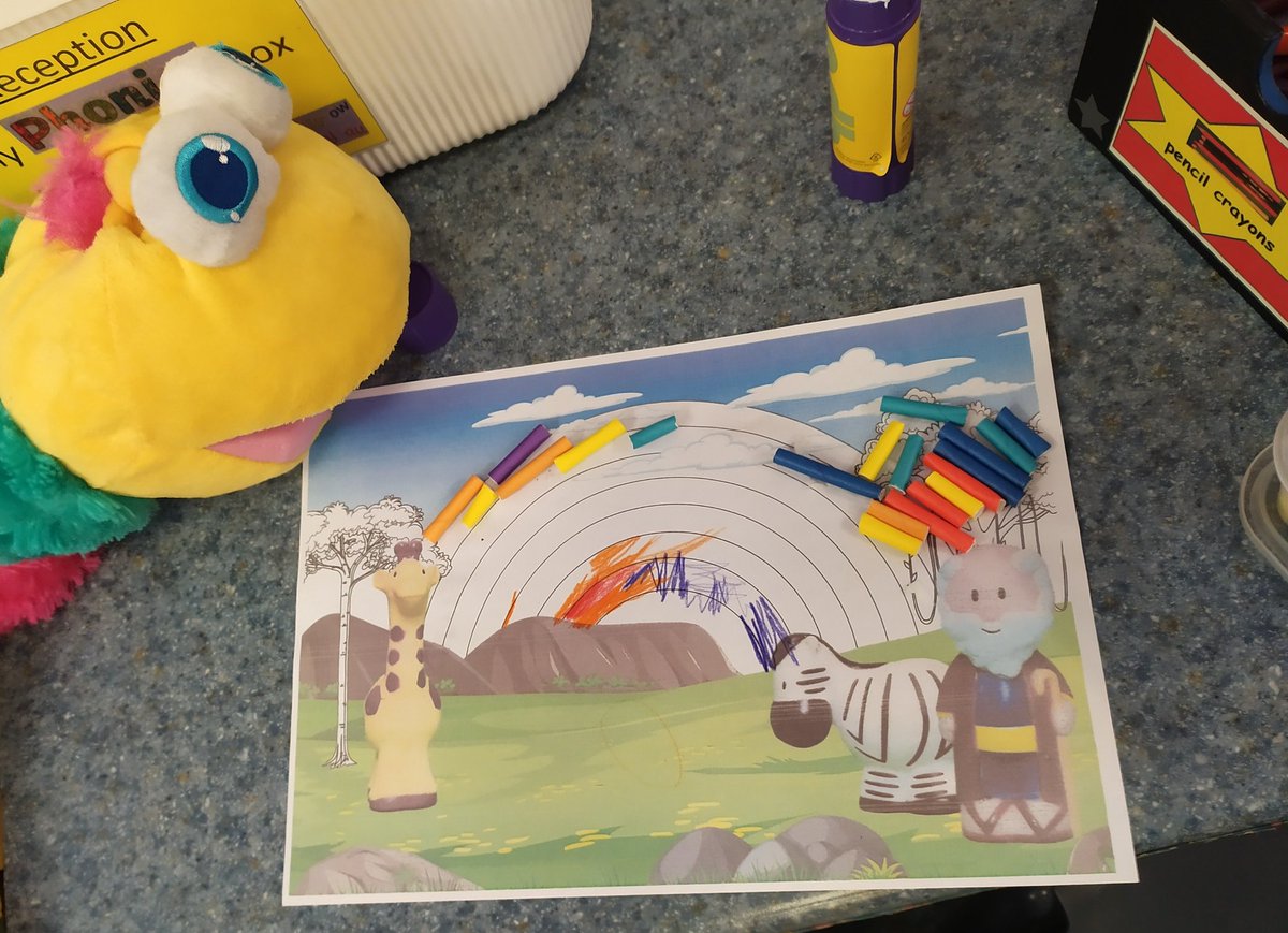 PlacesProject's tweet photo. #WiggleWorship time again in reception @StBedeCEPrimary We finished Noah remembering God's rainbow promise not to wash the world with a flood again Next time God sent his Son Jesus to wash the world to offer everyone a clean start The first #Easter #FunWithGod https://t.co/hi6713M0MH