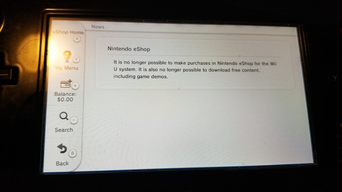 #WiiUeShop is dead.

RIP