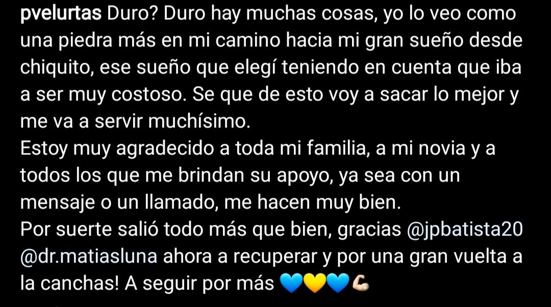 alegria_xeneize's tweet photo. 💪 Pedro #Velurtas operado con éxito!!! https://t.co/0uNt6leqGx