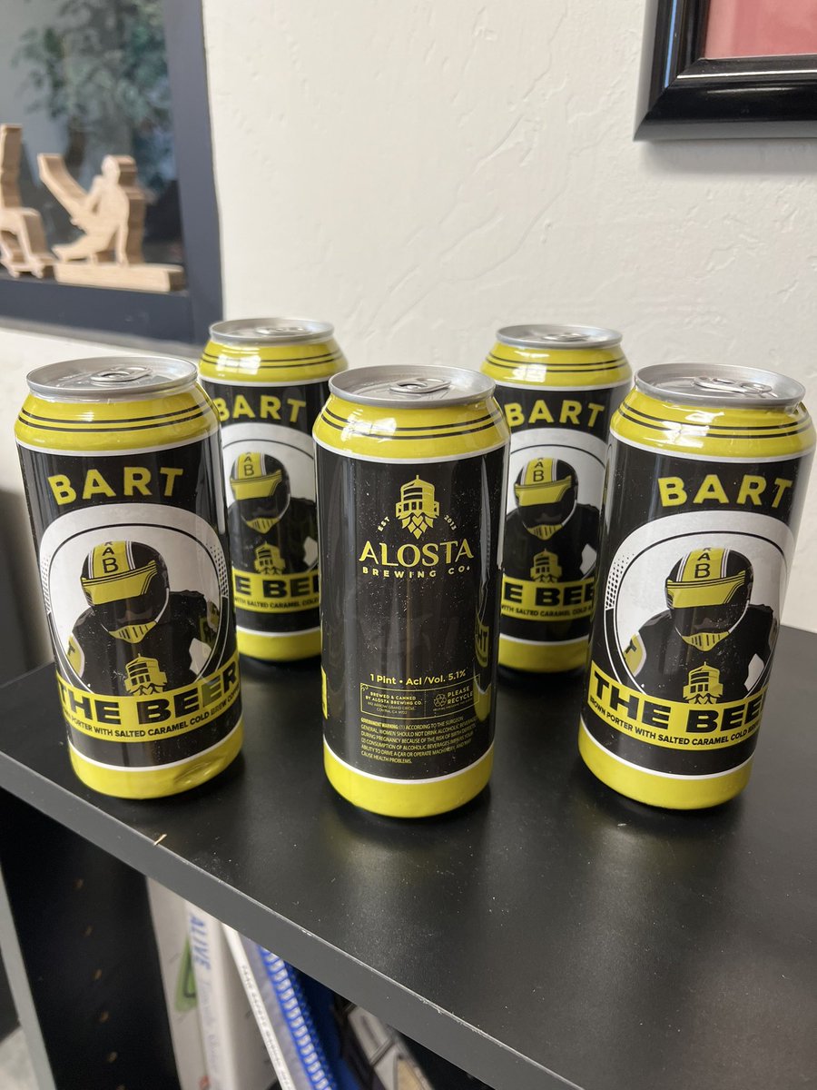 On a scale of 1 to Perfect 10, I give the new “Bart the Beer,” an 11!  Thx !@alostabrewingco #bestbdaypresentever #RAD #radthemovie