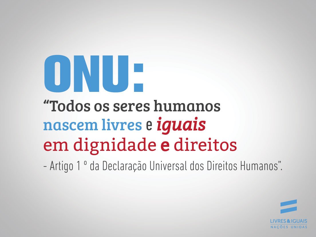 ONUBrasil's tweet photo. "Ninguém será submetido à tortura, nem a tratamento ou castigo cruel, desumano ou degradante." - Declaração Universal dos #DireitosHumanos, 1948

🇺🇳 A ONU marca o Dia para o Direito à Verdade para as Vítimas de Graves Violações dos Direitos Humanos em março.

📸: #LivreseIguais https://t.co/Viyv27dnxi