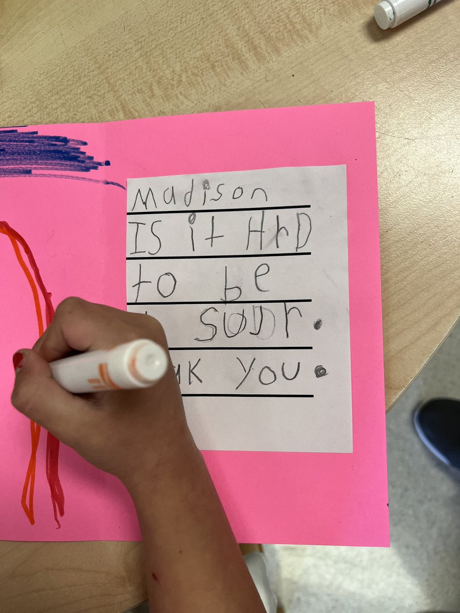 CockrellKinders's tweet photo. We made cards &amp; put together a card package to support our Troops. The soldier that our class adopted is one of Mrs. Cockrell’s former students. 😊@CSESHuskies #kindergarten https://t.co/mCCwJ5uPI5