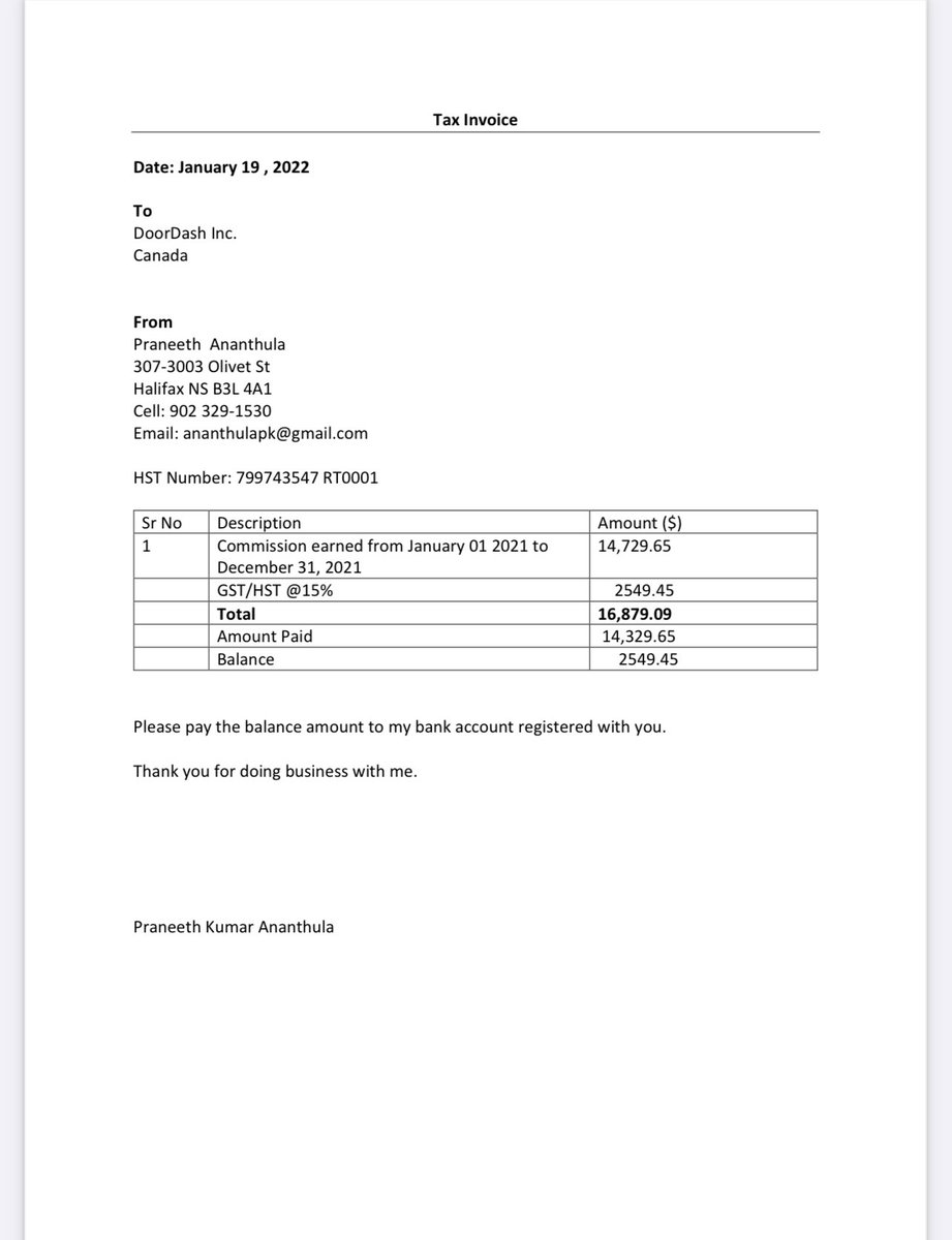 Praneethananth1's tweet photo. @DoorDash_Help So far no reply from you, as I told you, worst service from you guys. It’s 2021 due amount even now also you are not responding. At least you should respond us. They are charging me penalty because it’s 2021 due amount. https://t.co/jrjxJ7EZC5