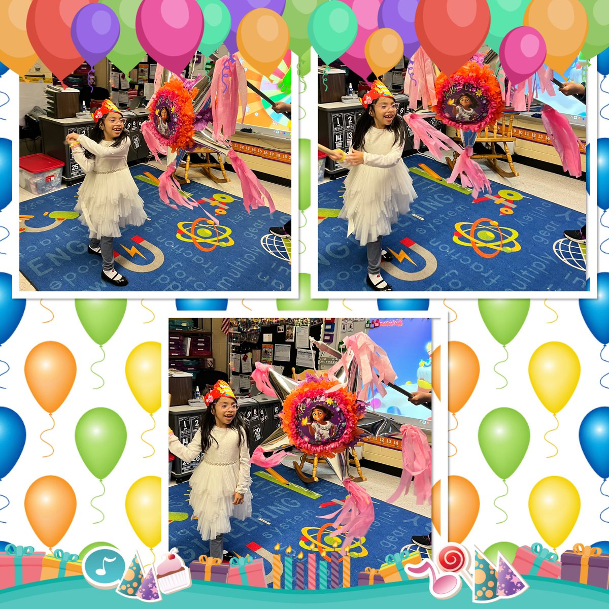 Vazquez308's tweet image. 🎈🎁🎉 Tons of Birthday Fun!🎈🎁🎉 #pizza #cake #glowsticks #noisemakers #piñata #fun #celebrate #RBBisBIA @rbpsEAGLES