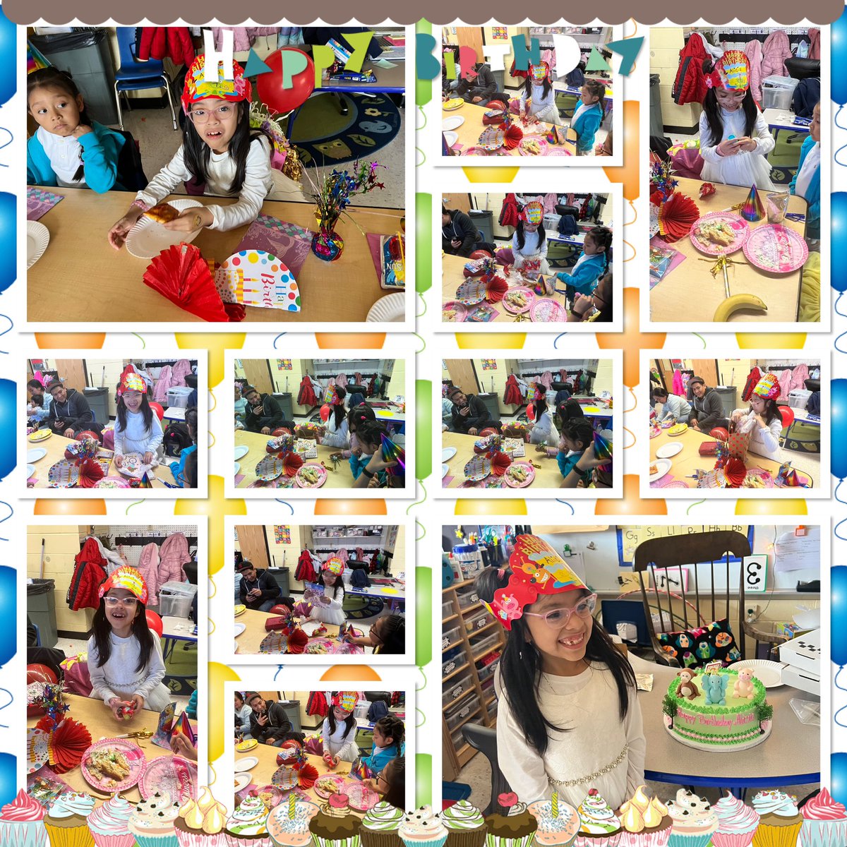 Vazquez308's tweet image. 🎈🎁🎉 Tons of Birthday Fun!🎈🎁🎉 #pizza #cake #glowsticks #noisemakers #piñata #fun #celebrate #RBBisBIA @rbpsEAGLES