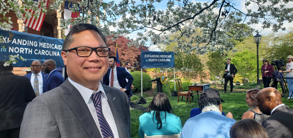 Was proud to be in attendance at the gov's mansion representing <a href="/NCMedSoc/">NC Medical Society</a> at the historic Medicaid Expansion bill signing with the governor today! NC just got healthier for all citizens!!!