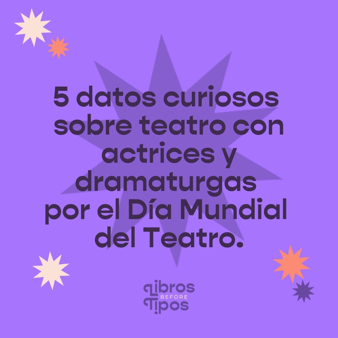 ¡Feliz Día Mundial del Teatro! Hoy les compartimos algunos datos curiosos sobre esta bella arte (1/6). 🎭✨

#DíaMundialDelTeatro