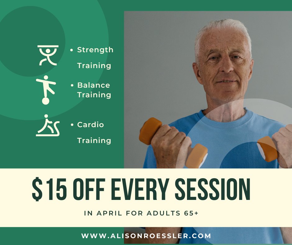 TrainerAlison's tweet photo. Adults 65+ it is your time to get #hellafit https://t.co/XbNKMhK6ev