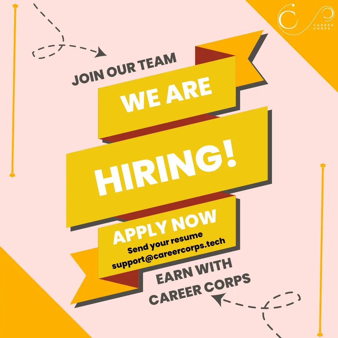 CareerCorpsHQ's tweet photo. #hiring
Join the Career Corps team and help students unlock their potential! 🚀💼 Our mission is to turn dreams into reality. Apply now and use your sales skills to make a difference.
#HIRINGNOW
#SalesGurus #MakeADifference #CareerDevelopment #DreamsIntoReality #CareerCorps https://t.co/vNWOZLpwyO