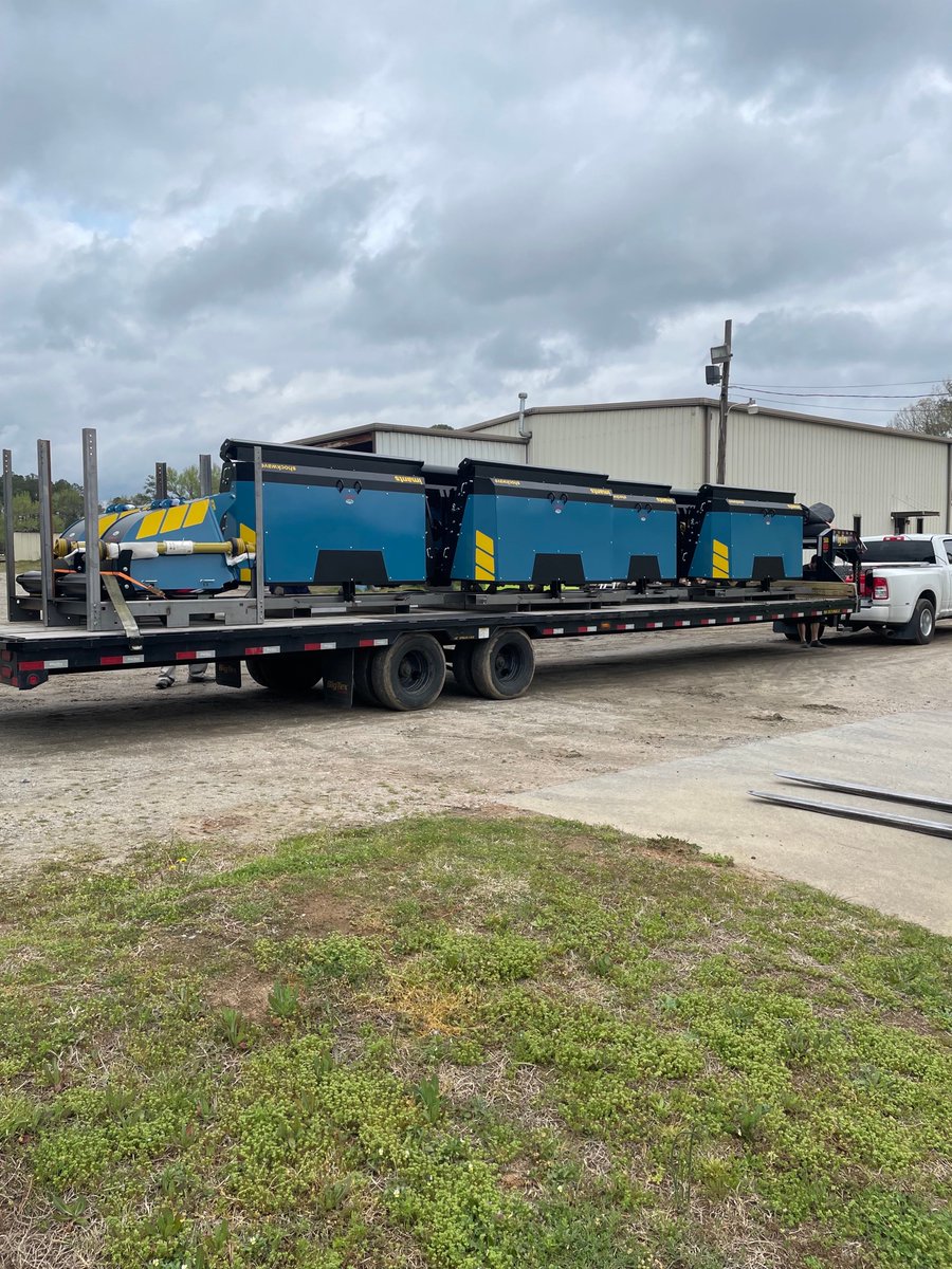 Solutions4Turf's tweet photo. #HappeningNOW It's a BIG day, shiny new @ImantsBV equipment is on its way from HQ to our dealers! #ShockWave #RootPruner #SolutionsPeople https://t.co/JHGUTmsKot